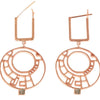 CROP CIRCLE EARRINGS - Xini Concept