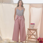 NAOMI HIGH WAISTED LINEN PANTS - Xini Concept