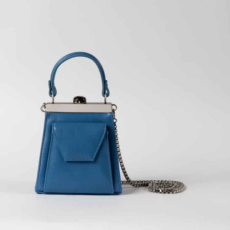 GAMA BLUE AND PLATINUM BAG - Xini Concept