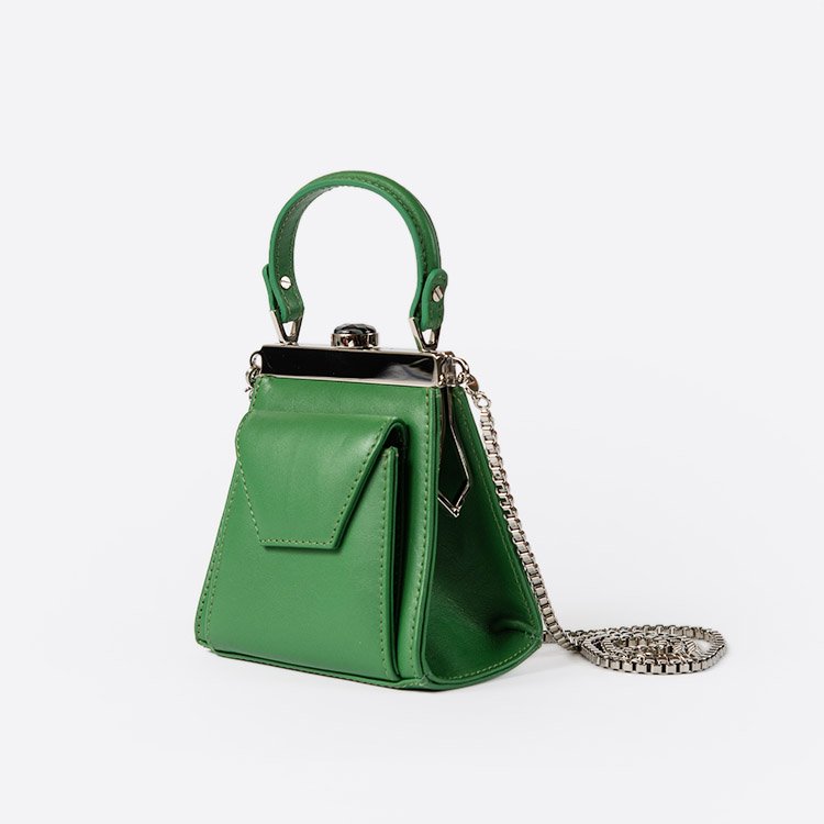 GAMA GREEN AND PLATINUM BAG - Xini Concept