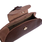 HAWAZEN BROWN CROC EMBOSSED - Xini Concept