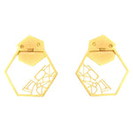 HEXA HOOP EARRINGS - Xini Concept