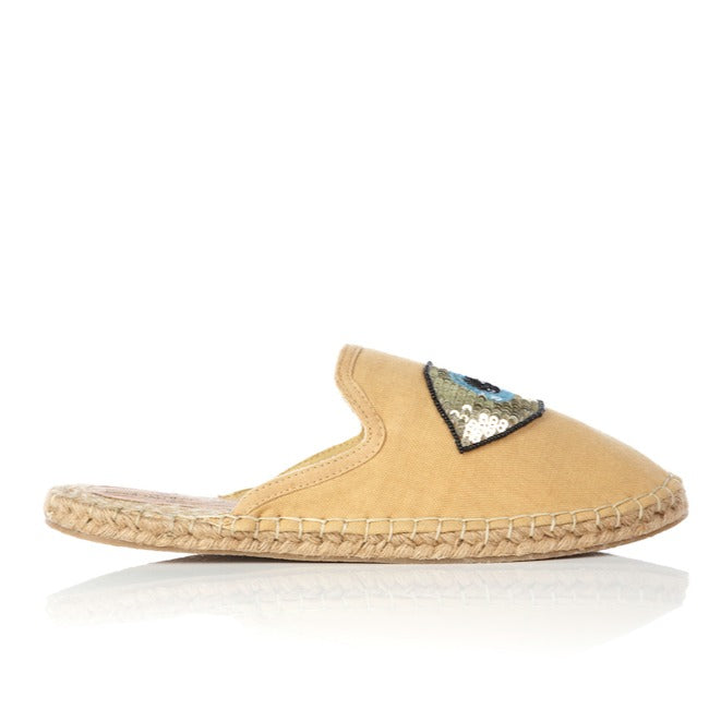 EVIL EYE BEIGE MULE - Xini Concept