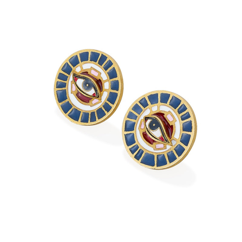 EYE STUD EARRINGS - Xini Concept