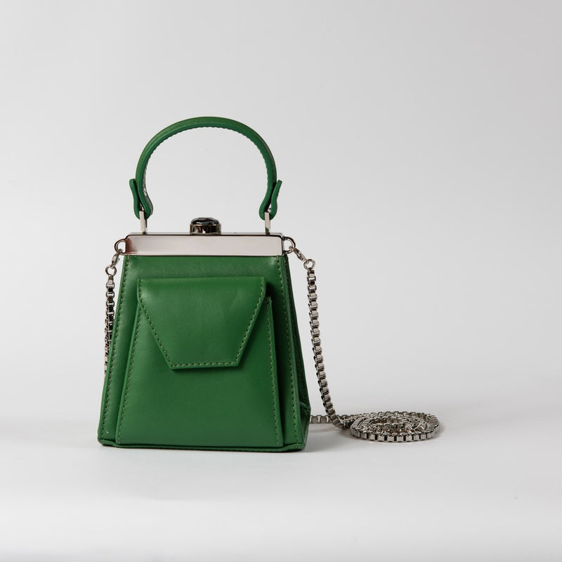 GAMA GREEN AND PLATINUM BAG - Xini Concept