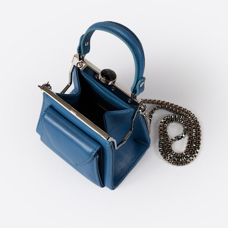 GAMA BLUE AND PLATINUM BAG - Xini Concept