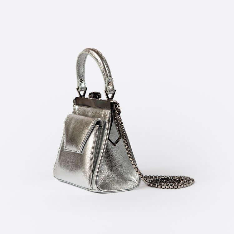 GAMA SILVER AND PLATINUM BAG - Xini Concept