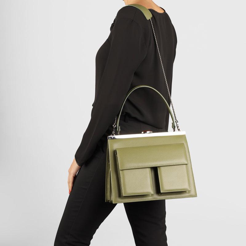 GRACE KAKI GREEN BAG - Xini Concept