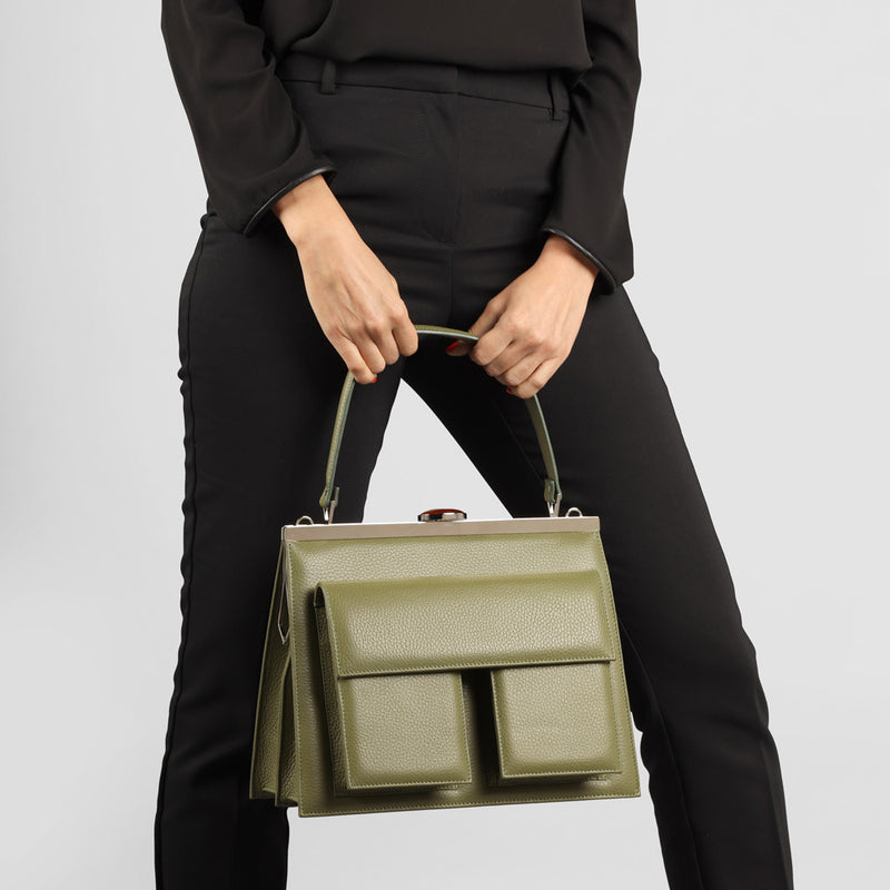 GRACE KAKI GREEN BAG - Xini Concept